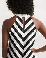 
              B&W Retro - Halter Dress
            