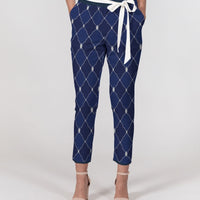 Marina Waves - Belted Trouser Pants