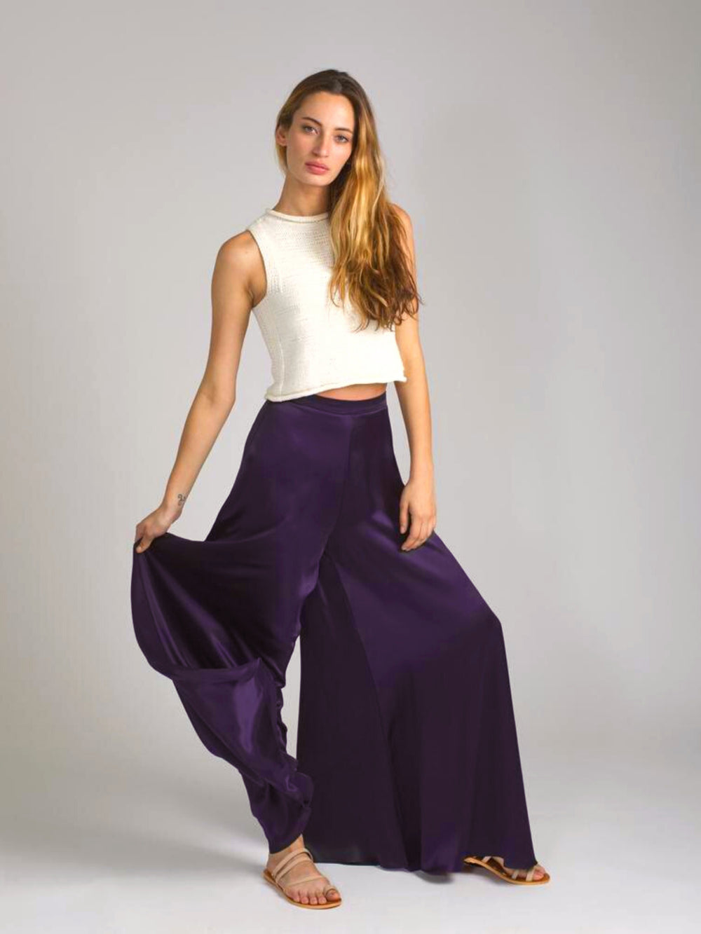 LUXE - Satin Palazzo Pants