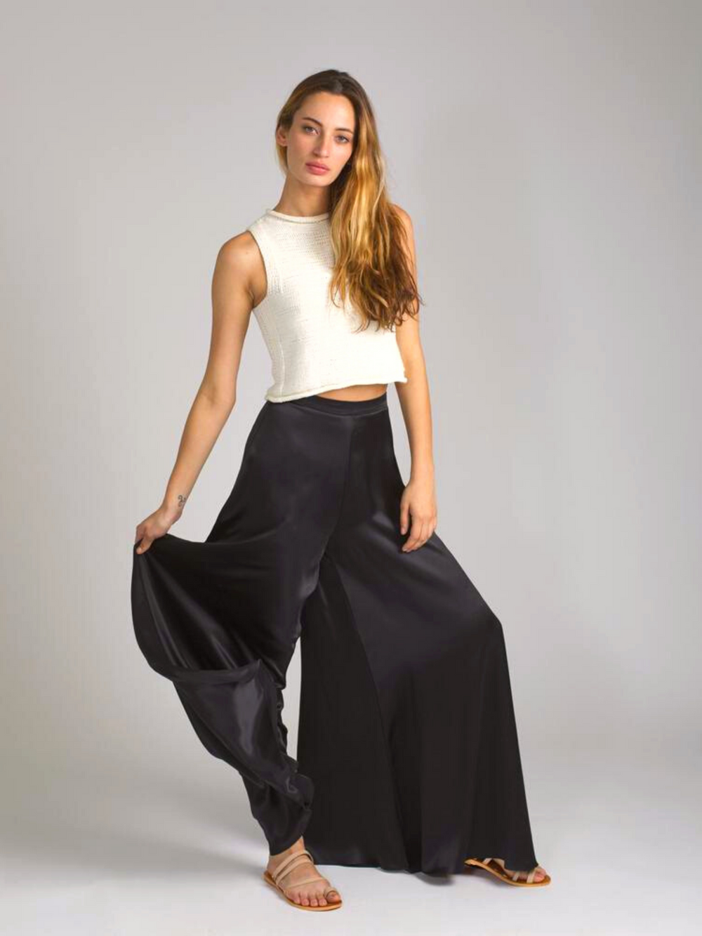 LUXE - Satin Palazzo Pants
