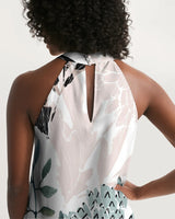
              Floral Aquarelle - Halter Dress
            