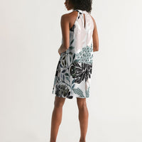 Floral Aquarelle - Halter Dress