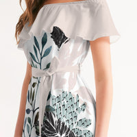 Floral Aquarelle - Ruffle Dress