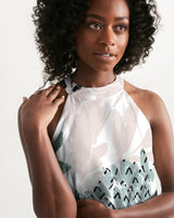 
              Floral Aquarelle - Halter Dress
            
