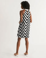 
              B&W Retro - Halter Dress
            