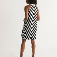 B&W Retro - Halter Dress